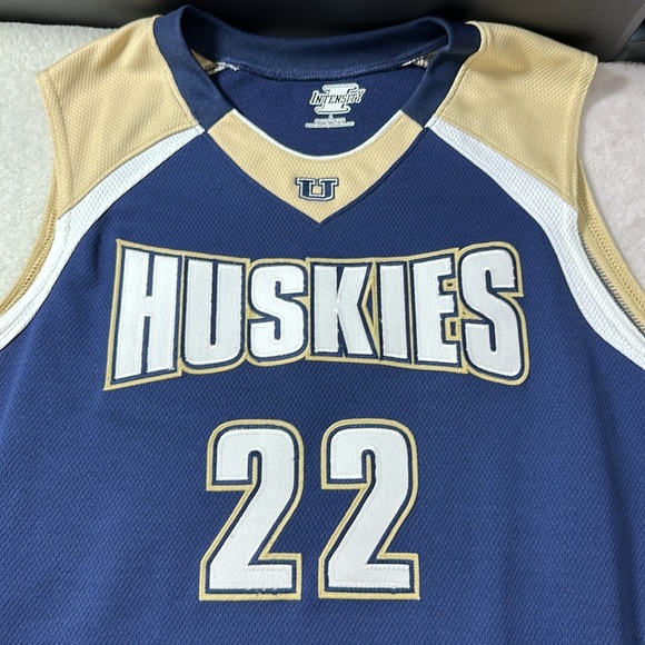 Huskies Men’s Basketball Jersey Navy White and Gold Size Large - Picture 3 of 6
